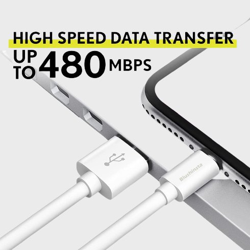 Blushinsta Fast Lightining Charging Cable and Data 