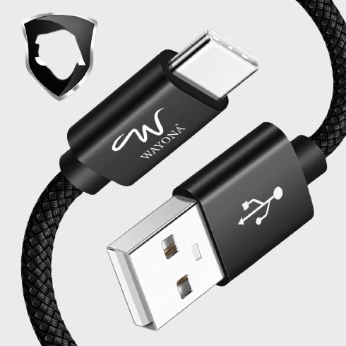 Wayona USB C Cable 65W Nylon Braided Type C Fast Charging 