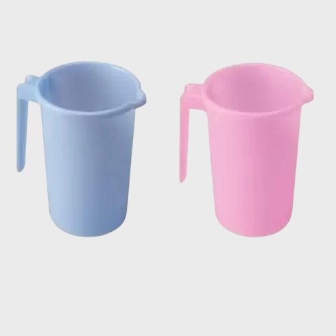 Plastic Mug (Pink, Blue)